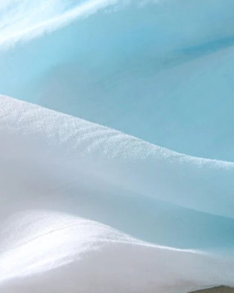 Aqua Blue Ombre Cotton Shirt-Funky Babaji