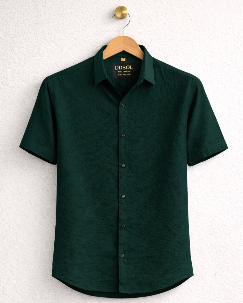 Signature Poplin Shirt – Forest Green