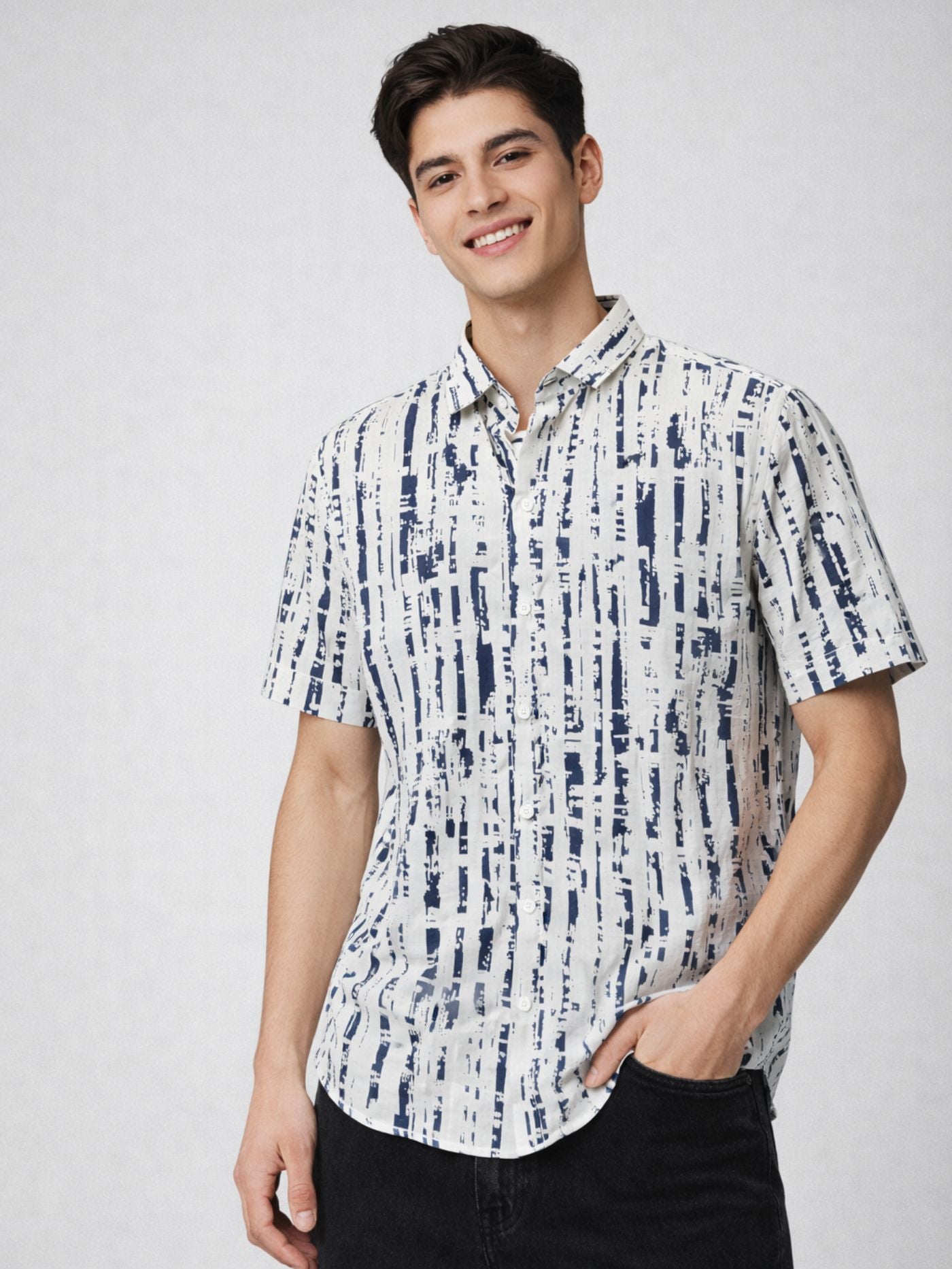 Meridian Indigo Casual Shirt