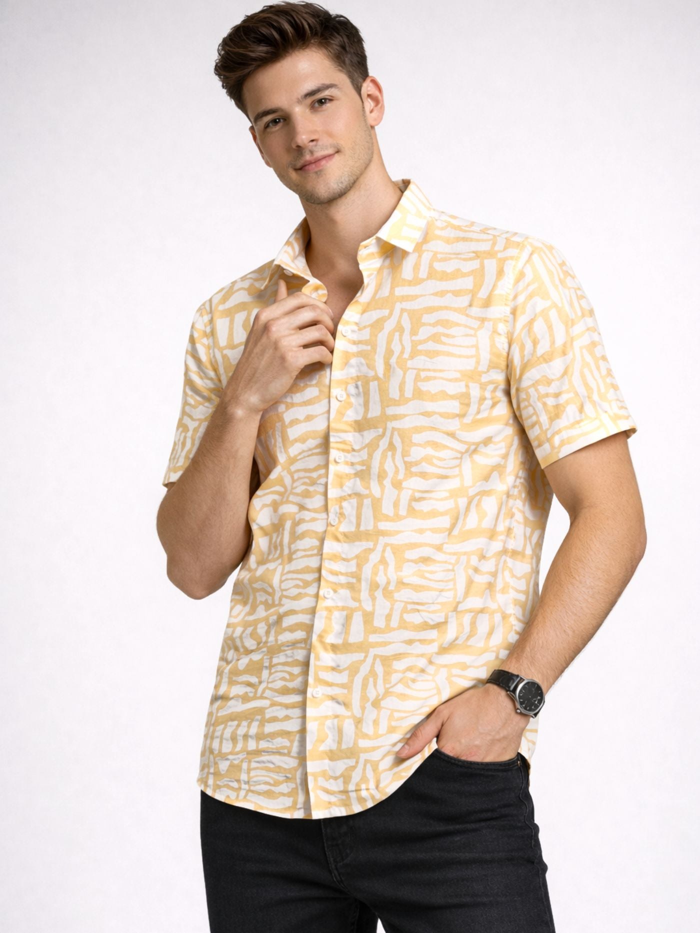 Meridian Yellow Short Sleeve Shirt