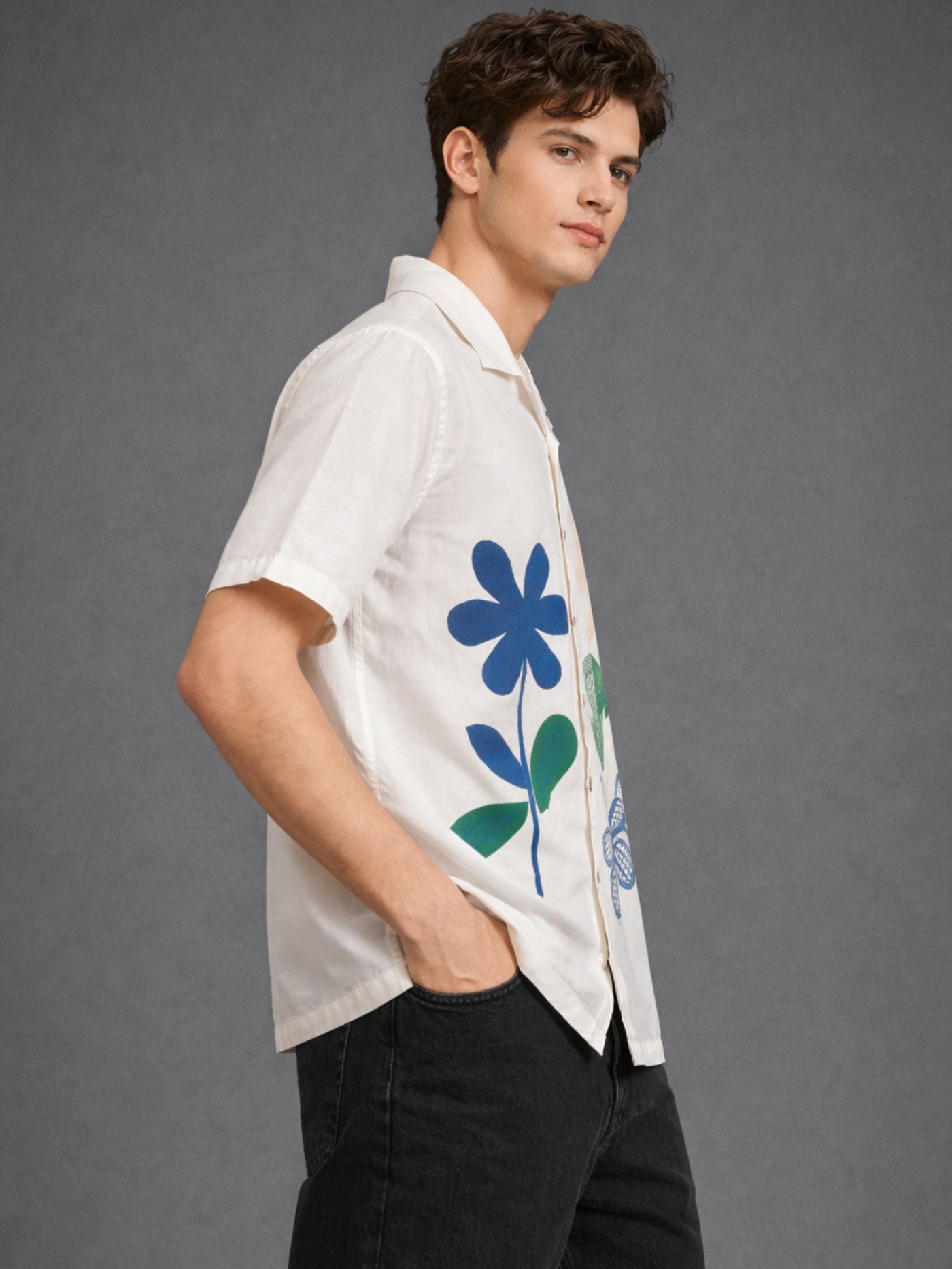 Artisan Floral Panel Shirt