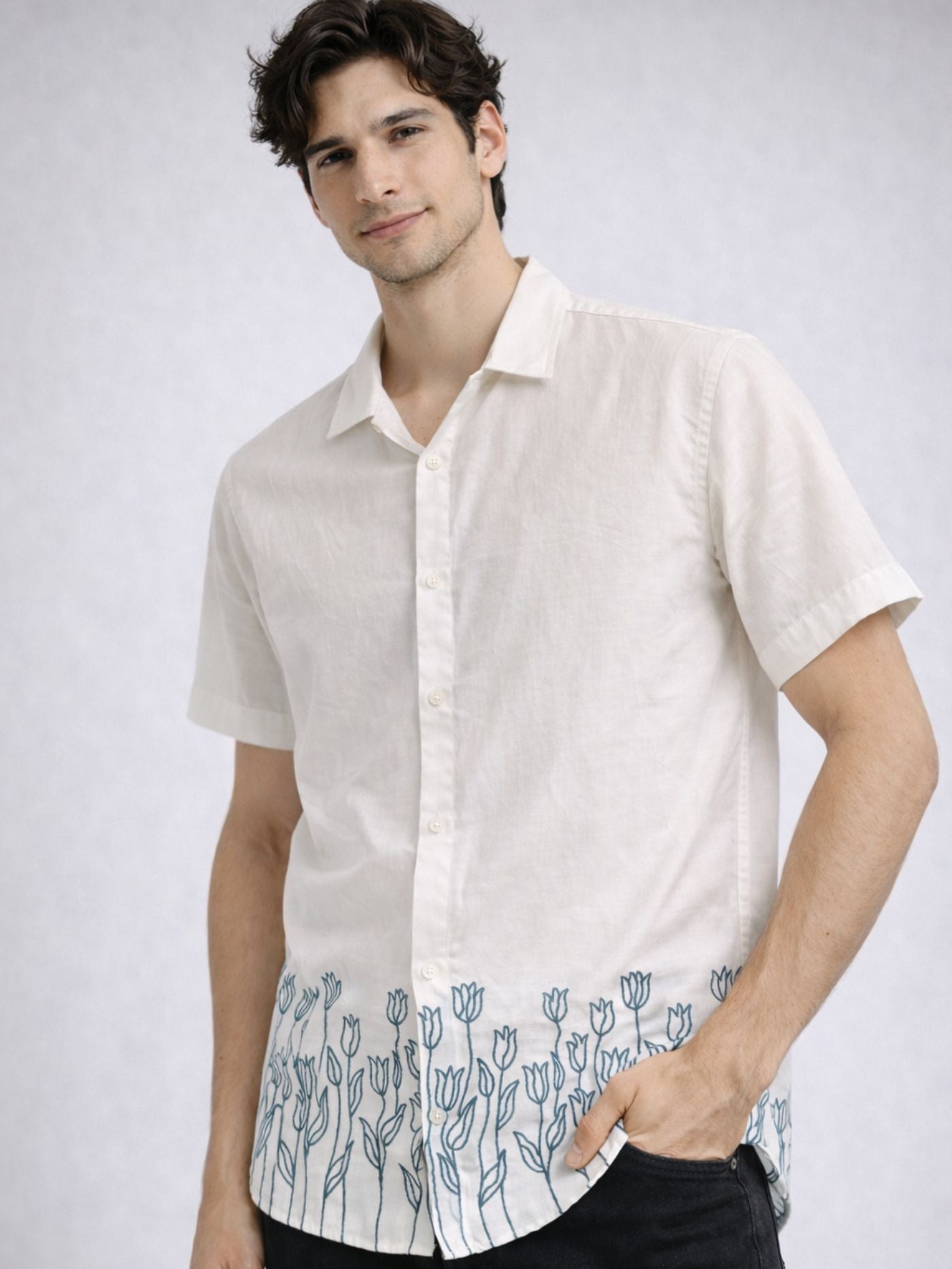 Alpine Embroidered Casual Shirt