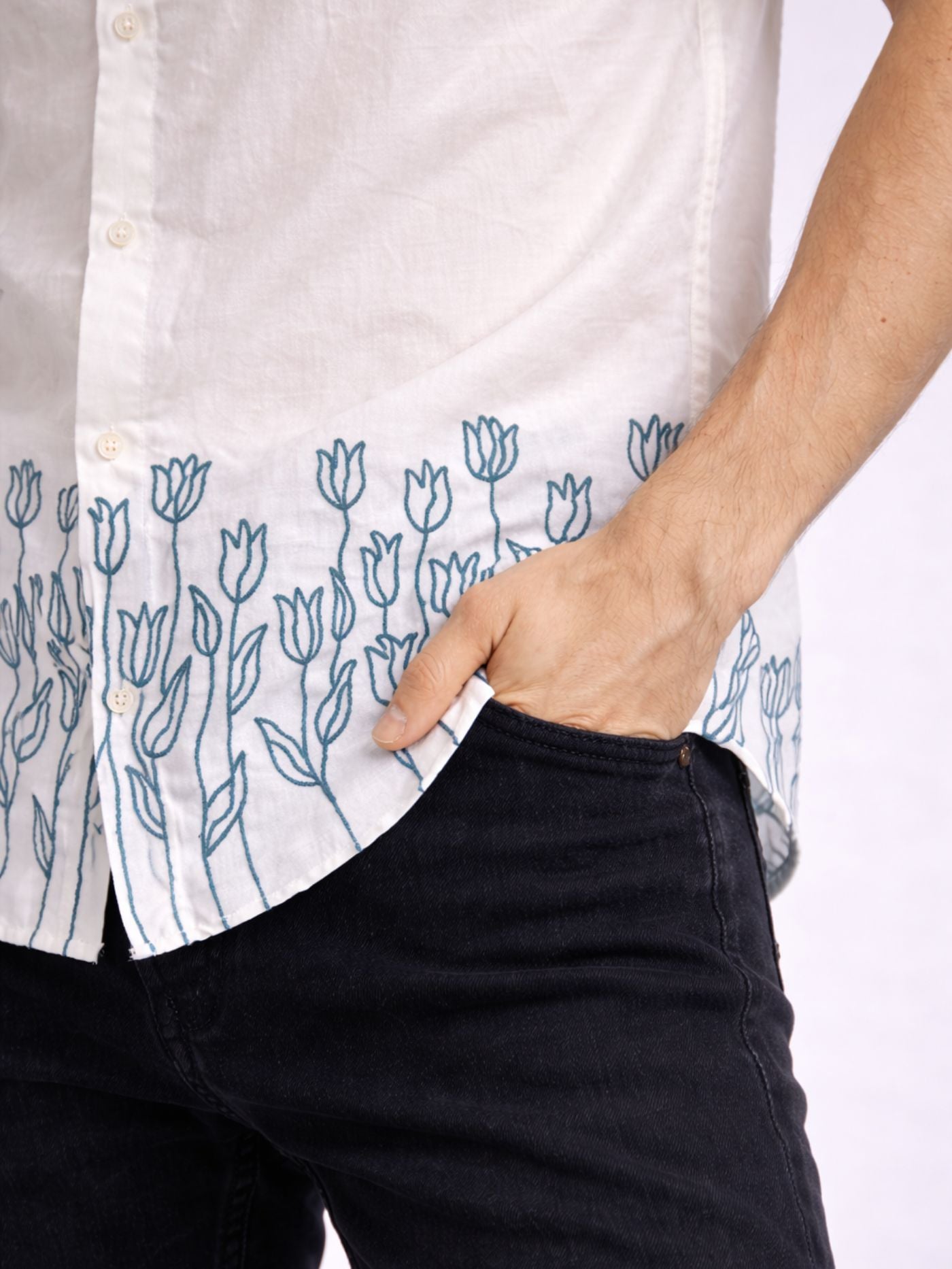 Alpine Embroidered Casual Shirt