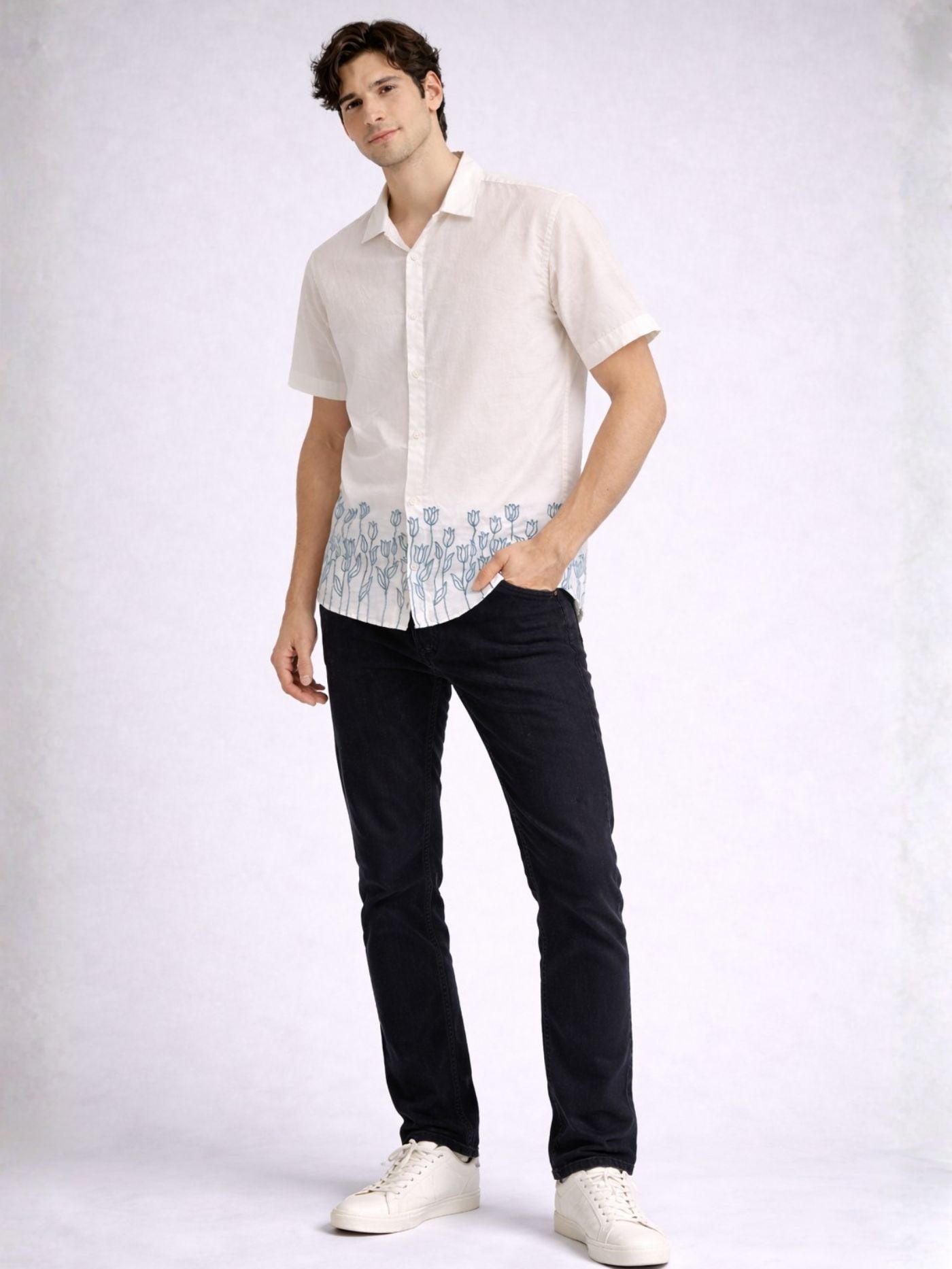 Alpine Embroidered Casual Shirt