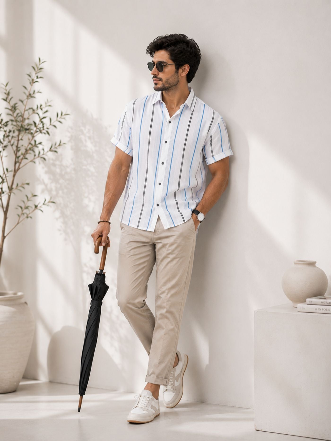 Breathable engineered comfort fabric shirt for men