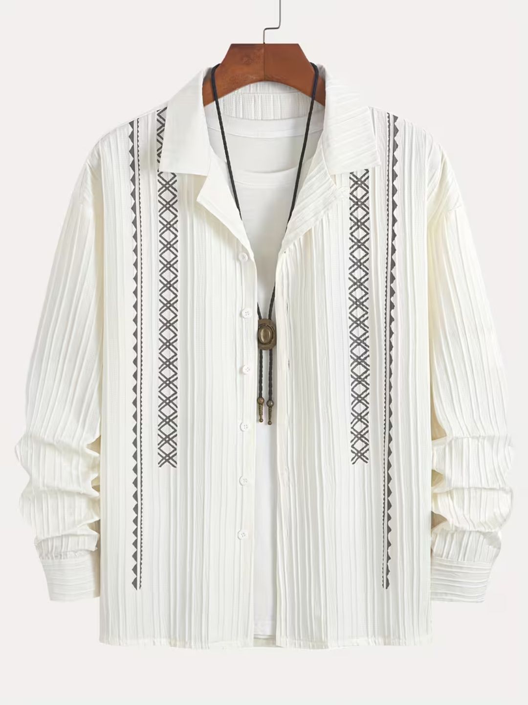 Verona Stripe Pleated Shirt
