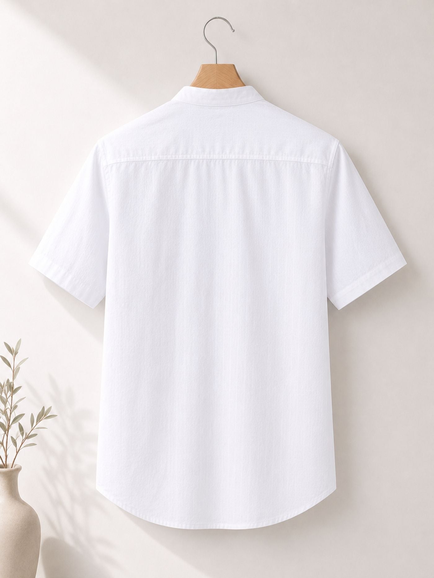 Minimalist White Kurta Shirt for Men
