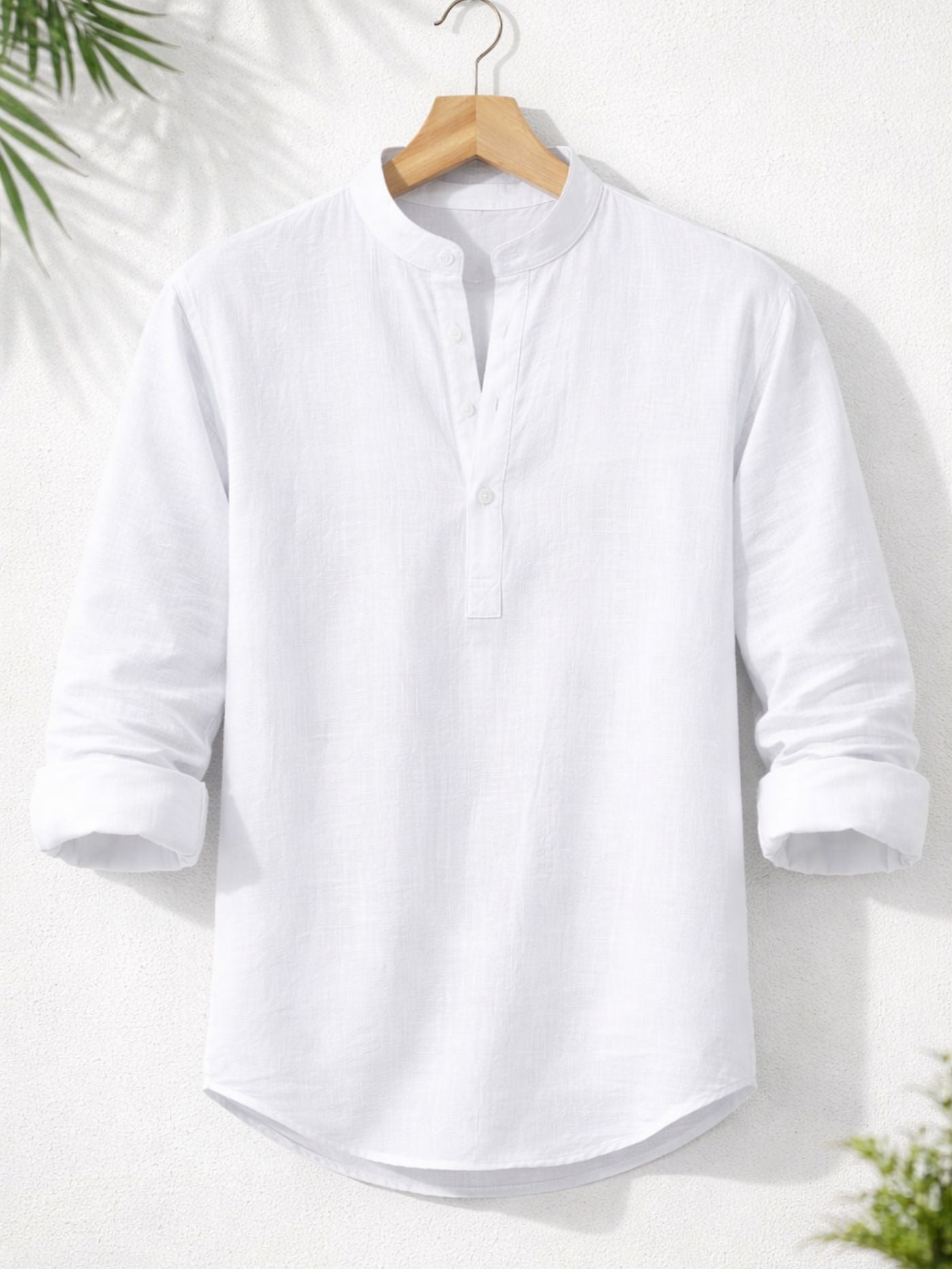 Premium white summer shirt for humid climate