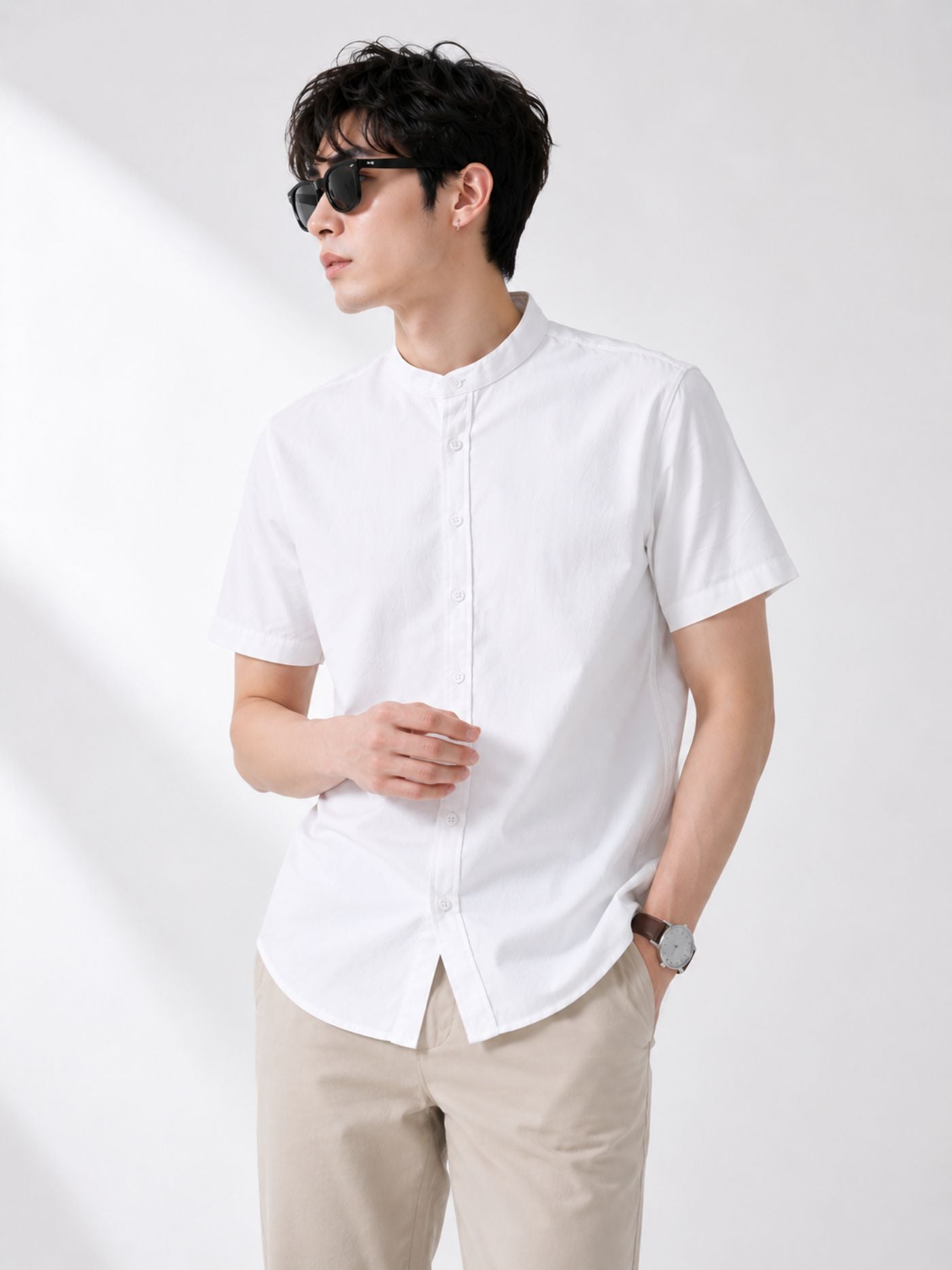 The Blanc Signature Shirt Pure White front view