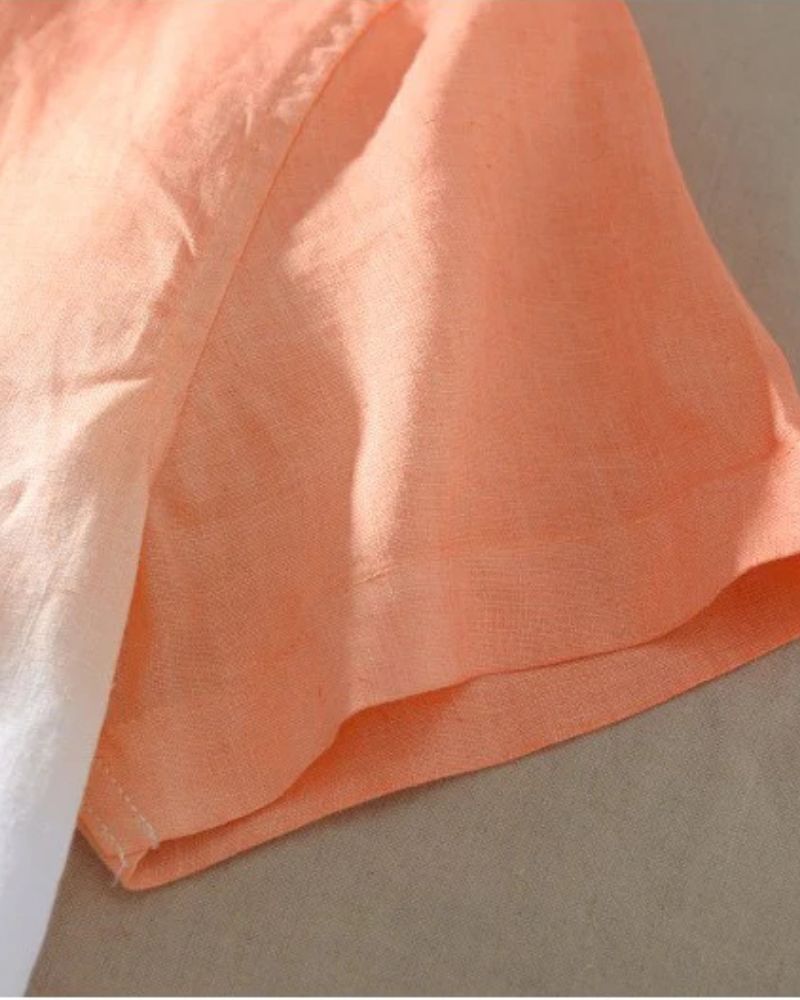 Peach Orange Ombre Shirt-Funky Babaji