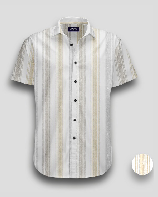 Freehand Lines Printed Shirt For Men