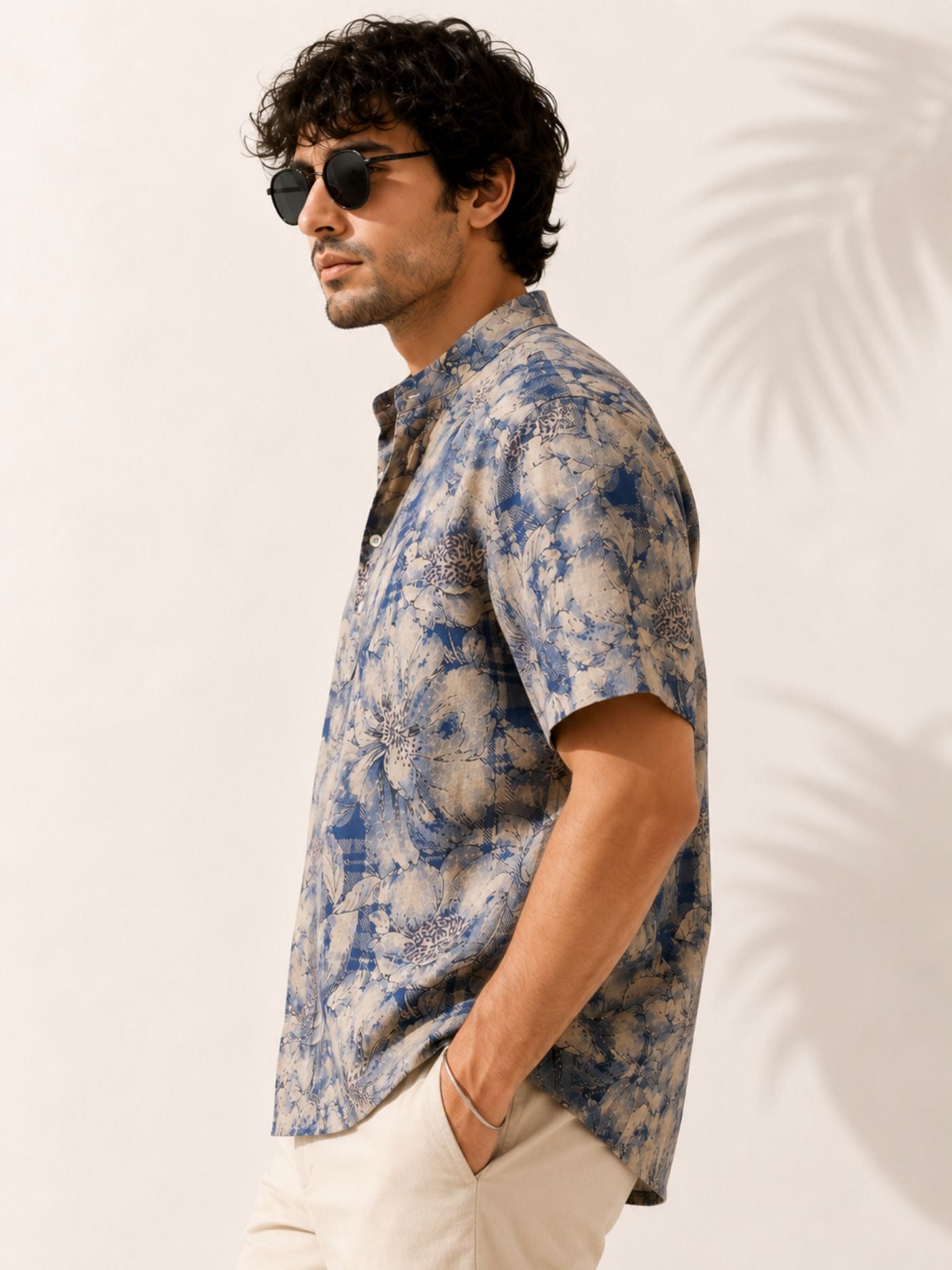 Azure Bloom Resort Shirt