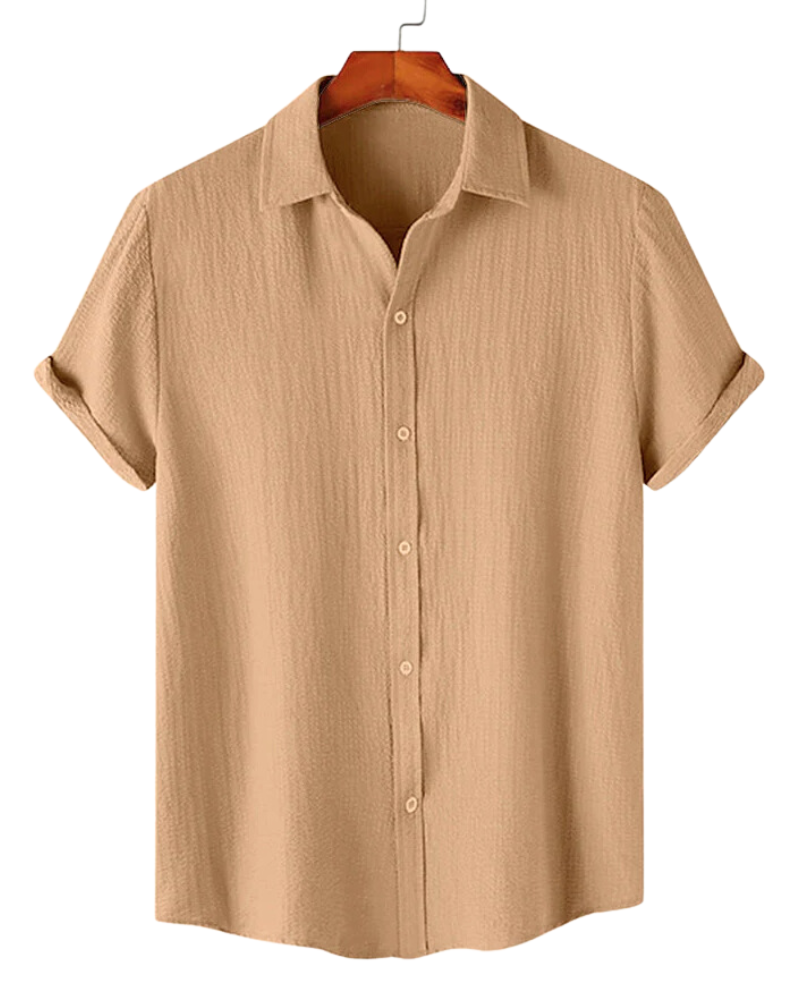 Sandy Tan Textured Shirt