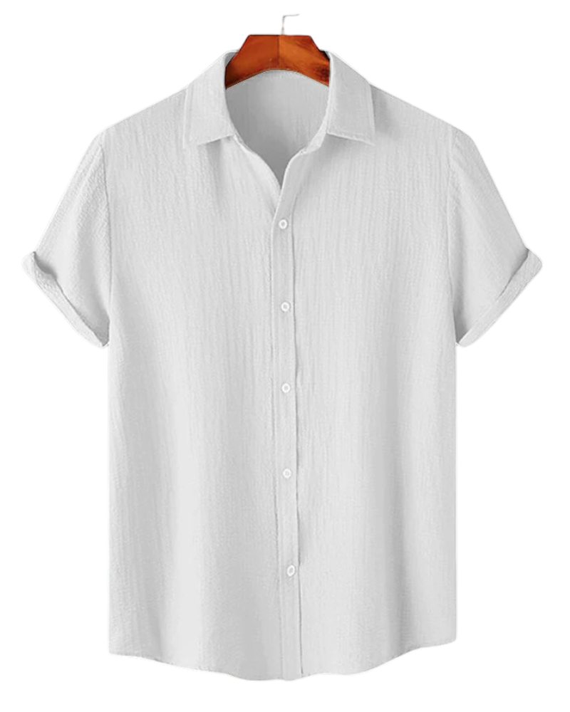 Calvin White Textured Shirt