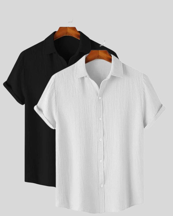 The Minimal Duo – Textured White & Black