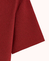 Dark red cotton shirt for men