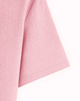 pink textured shirt for men