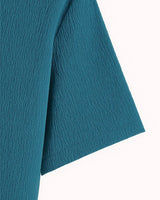 Emerald blue men’s cotton shirt