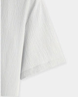 Men’s cotton textured white shirt