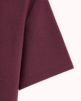 Classic Wine Textured Shirt