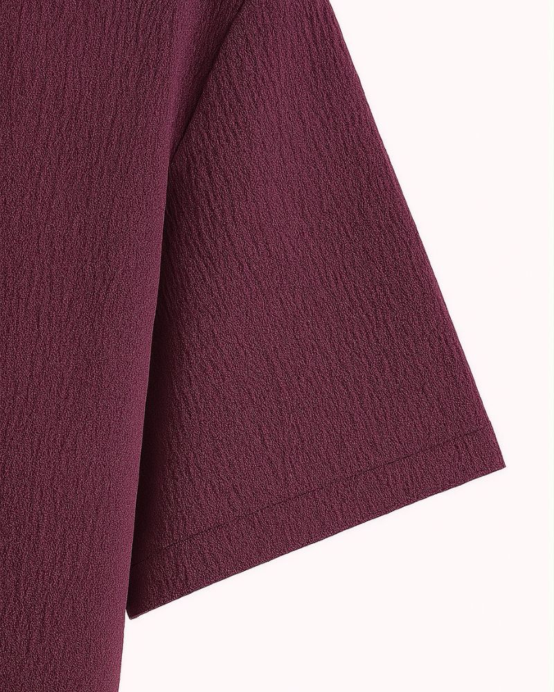 Classic Wine Textured Shirt