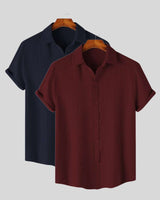 Burgundy & Blue Textured Pack