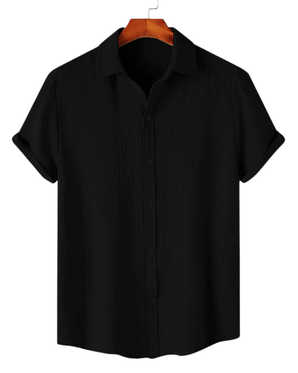 Magic Black Textured Shirt