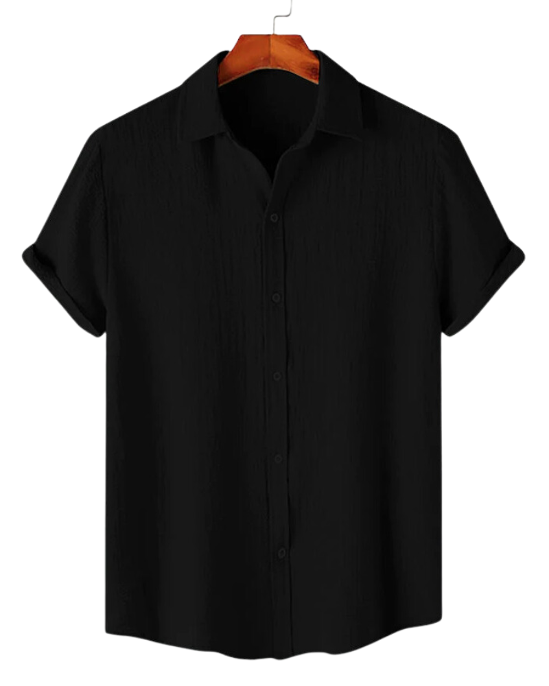 Magic Black Textured Shirt