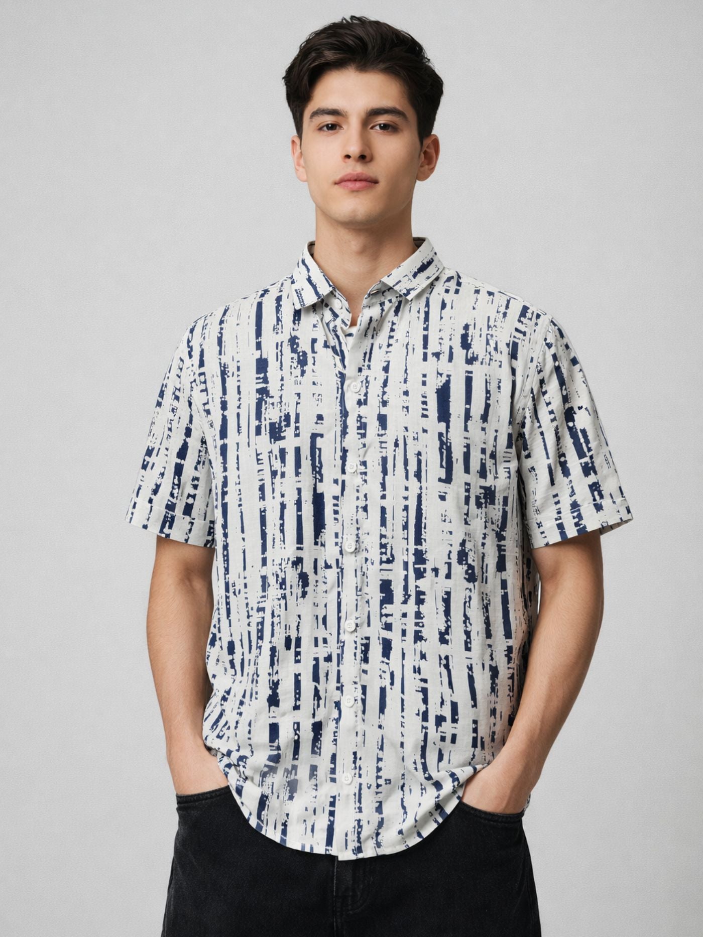 Meridian Indigo Casual Shirt
