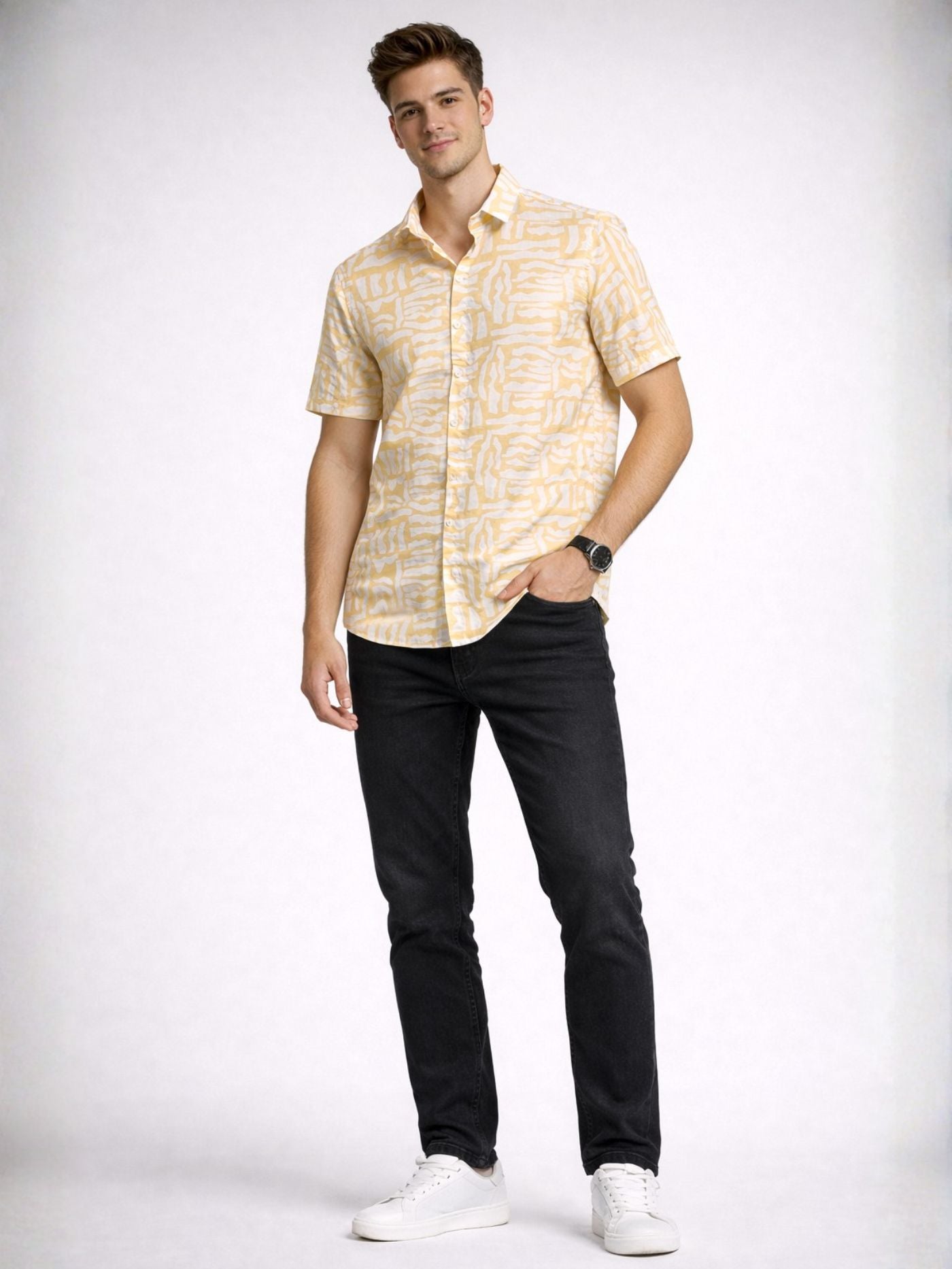 Meridian Yellow Short Sleeve Shirt