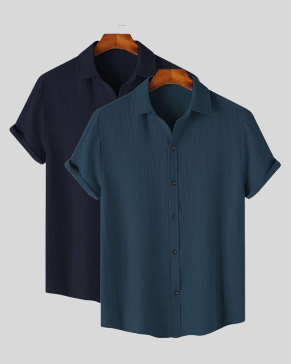 The Texture Tones Duo – Navy & Teal