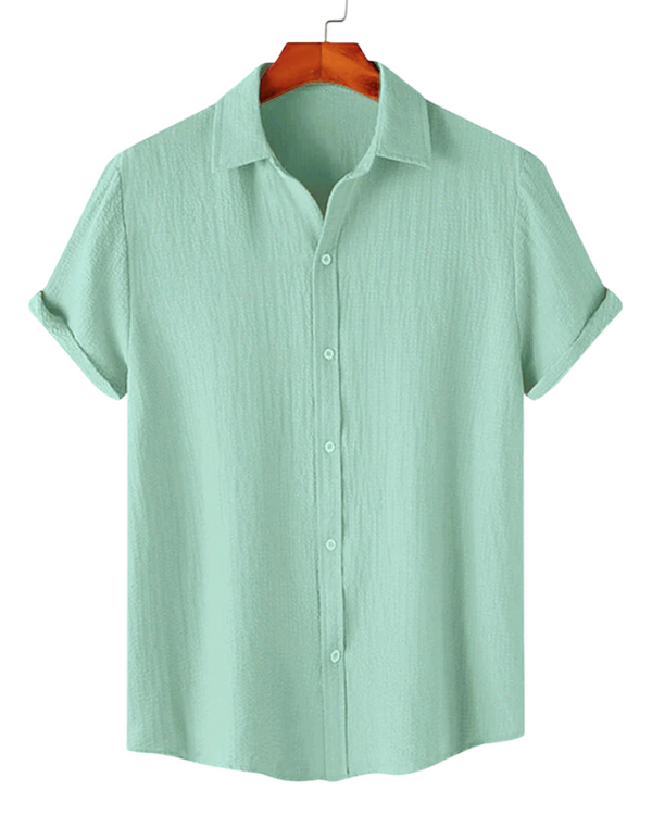 Mint Green Textured Shirt