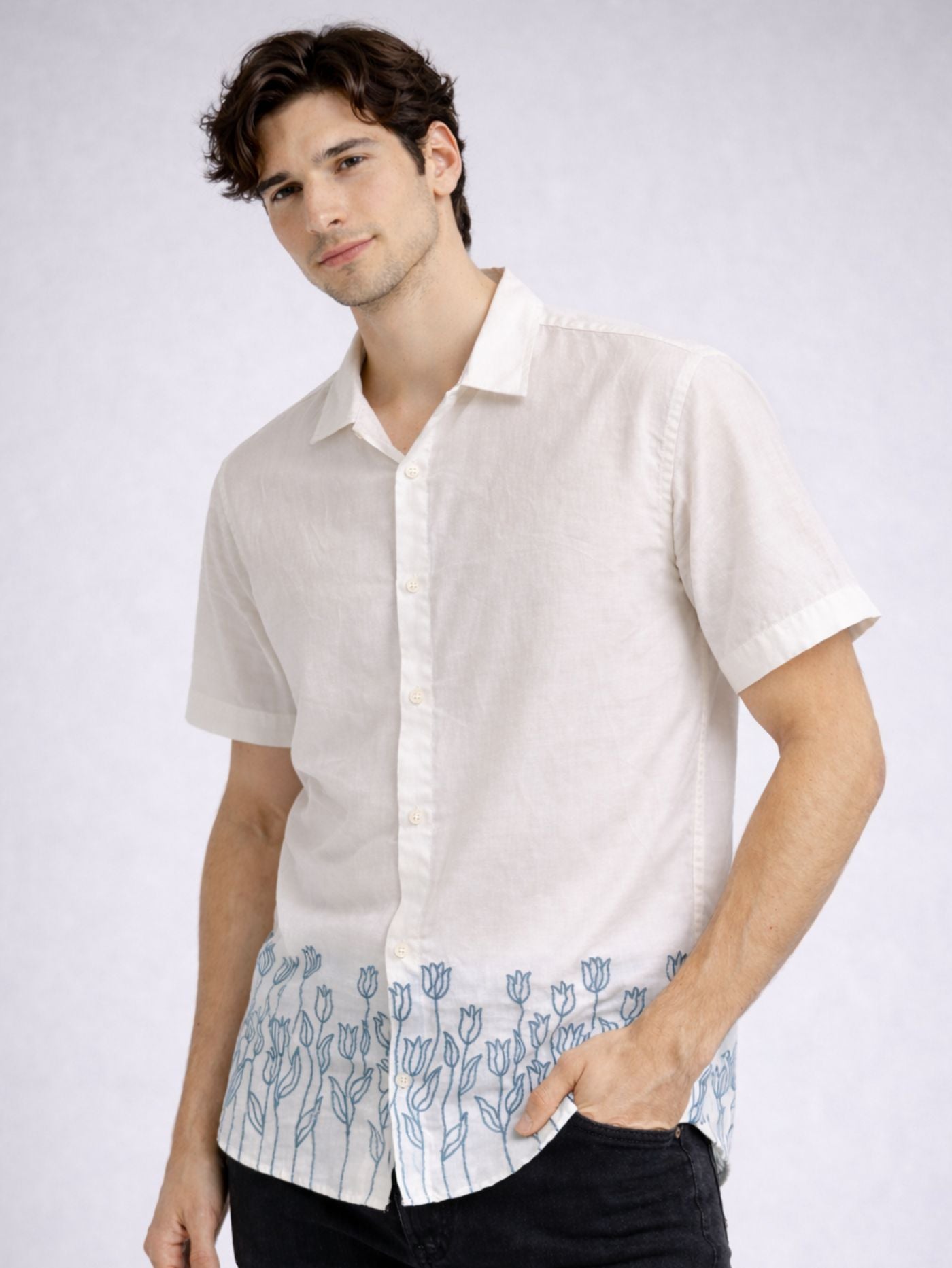Alpine Embroidered Casual Shirt