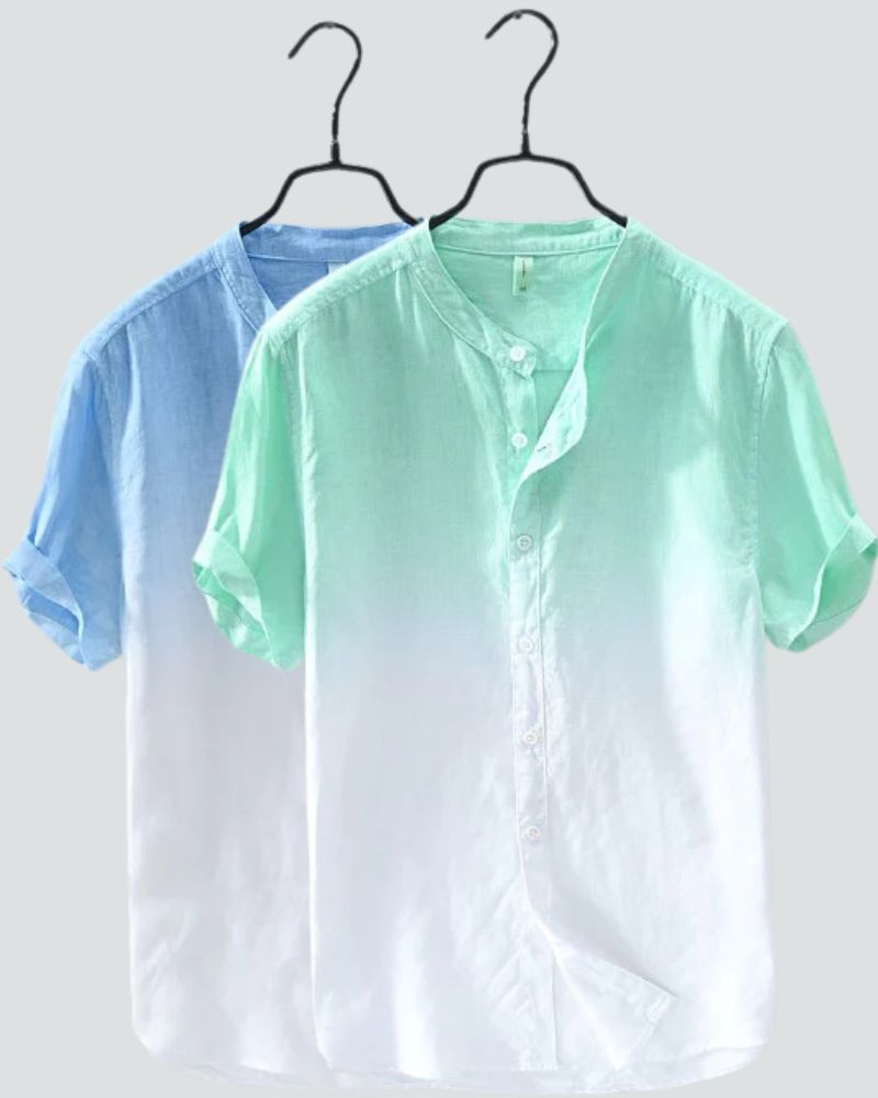 Aqua & Sky Ombre Shirt Duo