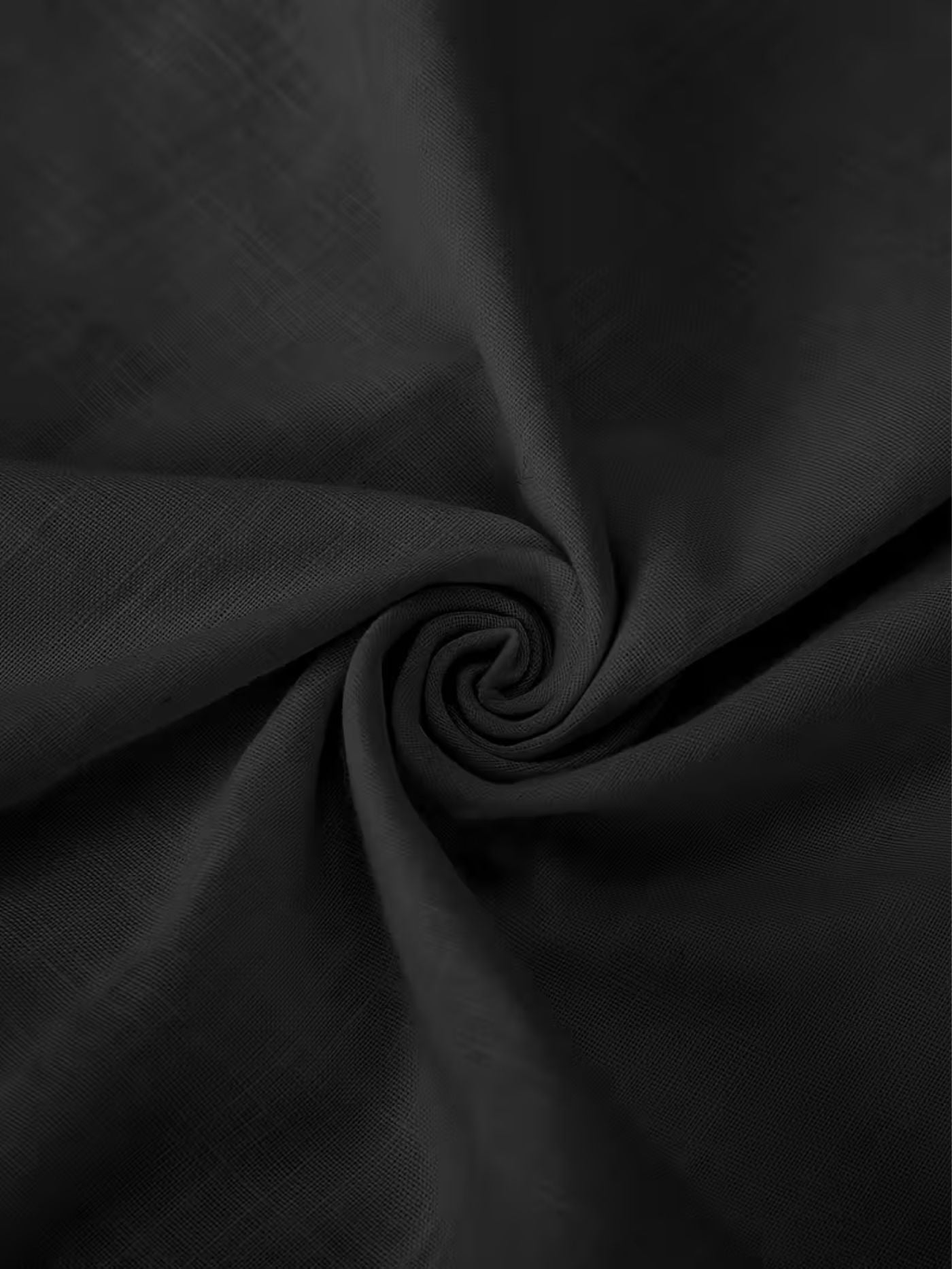 Breathable engineered fabric texture black shirt