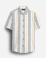 Candy Striped Half Sleeve Cotton Shirt