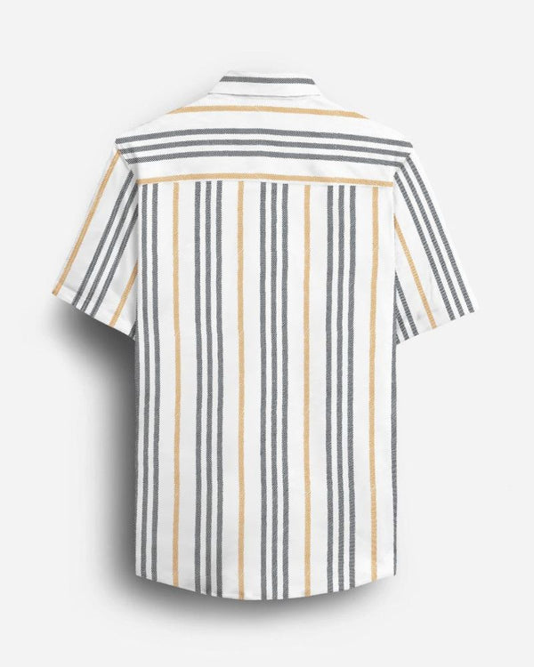 Candy Striped Half Sleeve Cotton Shirt