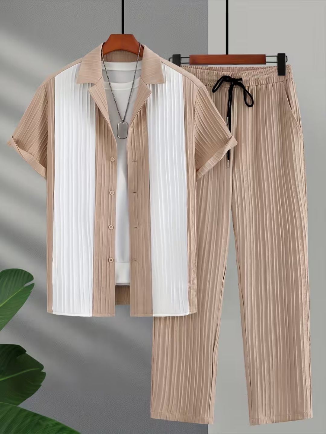 Coastal Beige Casual Co-Ord Set