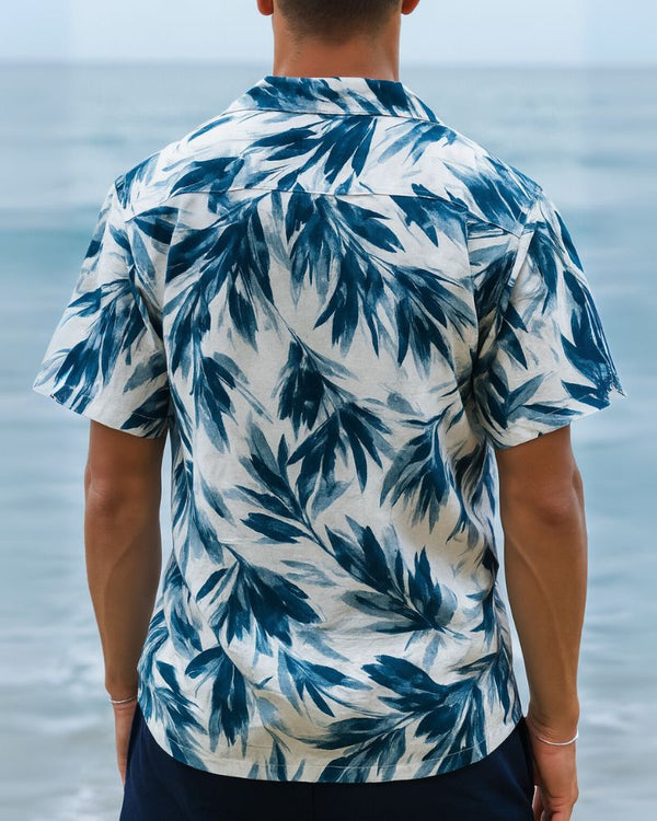 Botanical Print Soft Cotton Shirt