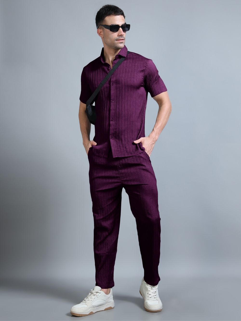 Full outfit Plum Purple Cord Set