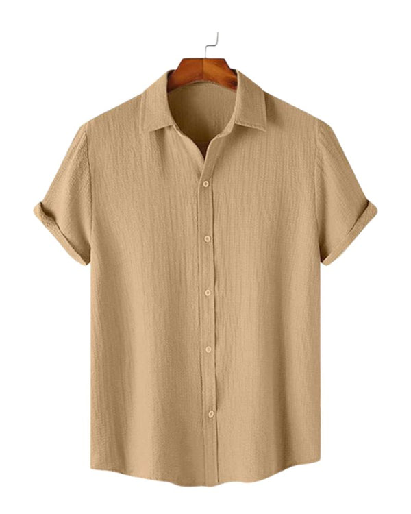 Lightweight men’s summer shirts in pink and beige