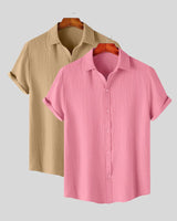 Lightweight textured shirts for summer


