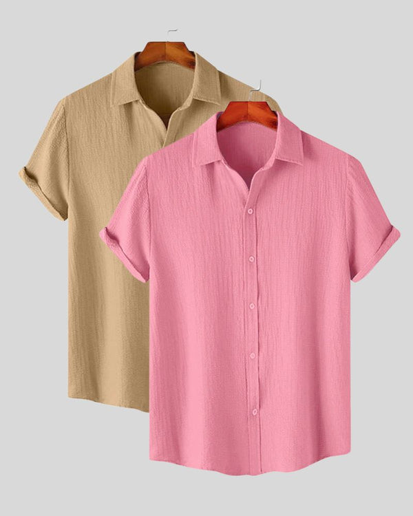 Lightweight textured shirts for summer

