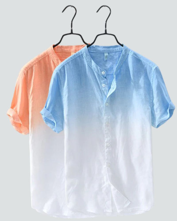 Peach & Sky Ombre Shirt Combo