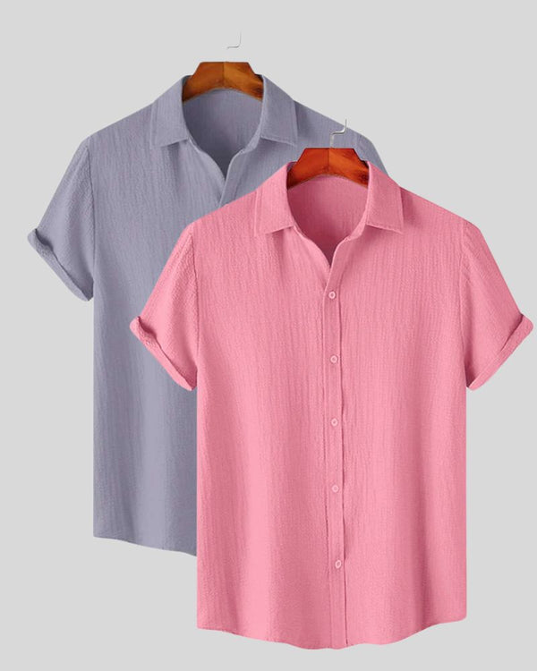 Pastel shirt combo pack – breathable summer wear