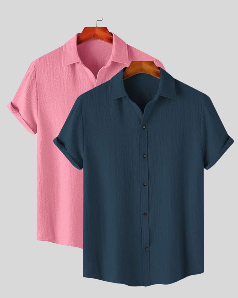 Sail & Rose breathable shirt combo – wrinkle-free cotton shirts