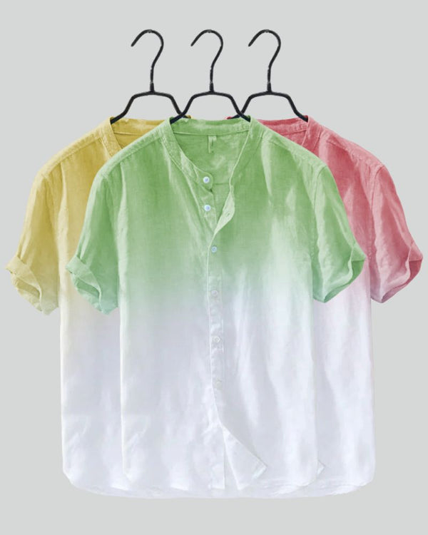 Set of Three Ombre Shirts – Palm Pastels Collection

