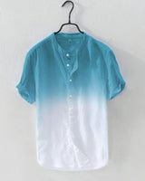 "Tropical Teal to White Ombre Shirt – Citrus Coast Collection"

