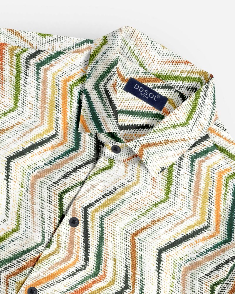 Zigzag printed Magic Cotton shirt